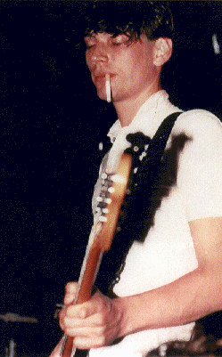 i'm the George Harrison of the group. i don't do backing vocals because I prefer to look cool and smoke a fag